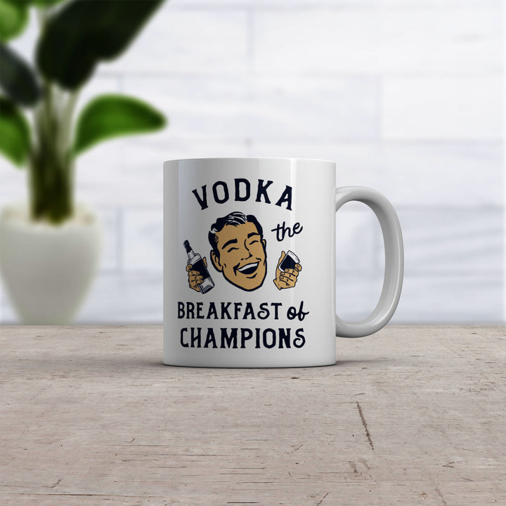 Vodka Breakfast Of Champions Mug Funny Liquor Drinking Partying Coffee Cup-11oz Image 2