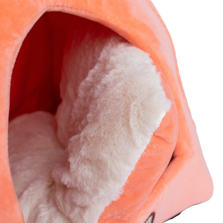 Armarkat Cat Bed Cave Shape C10 Orange and Ivory Pet bed Image 4