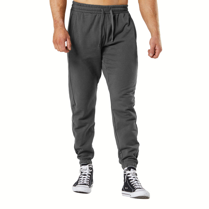 3-Pack: Mens Casual Fleece-Lined Elastic Bottom Sweatpants Jogger Pants with Pockets Image 4