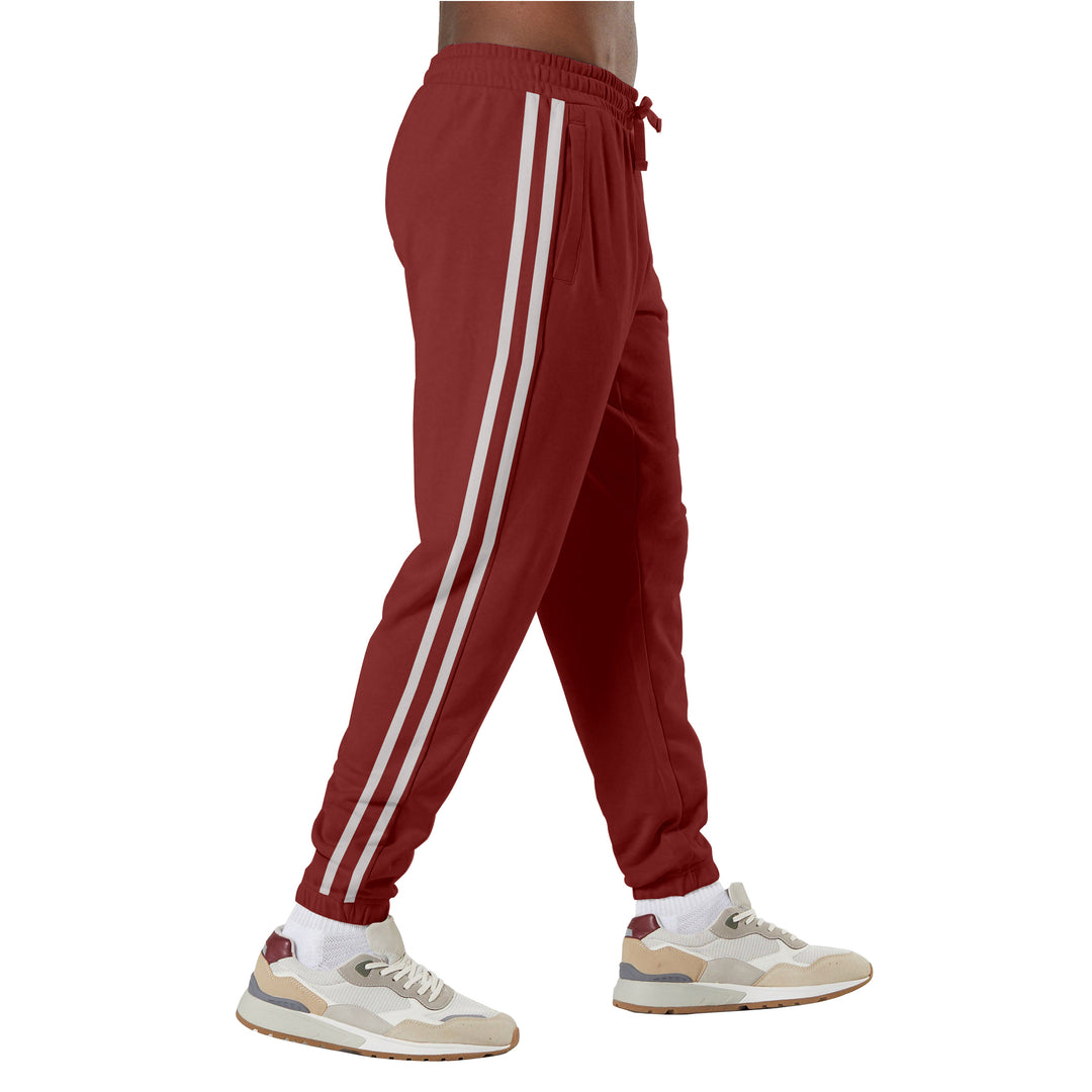3-Pack: Mens Casual Fleece-Lined Elastic Bottom Sweatpants Jogger Pants with Pockets Image 7