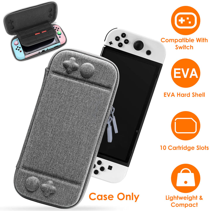 Carrying Case Compatible with Nintendo Switch EVA Hard Shell Console Storage Bag Pouch Case Image 2