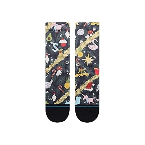 Stance Womens Handle With Care Crew Socks Black - W555D21HAN-BLK Medium BLACK Image 2