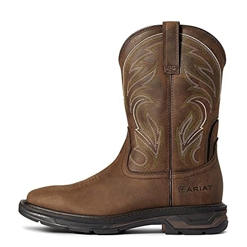 ARIAT WORK Mens 11" WorkHog XT Cottonwood Soft Toe Work Boot Distressed Brown - 10038321 13 Distressed Brown Image 3