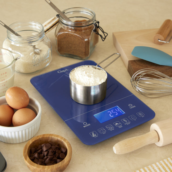 Ozeri Touch III 22 lbs Bakers Kitchen Scale with Calorie Counter Glass Platform Image 10