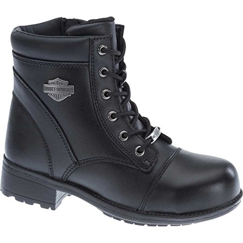HARLEY-DAVIDSON WORK Womens 5" Raine Steel Toe Work Boot Black - D83883  BLACK Image 1