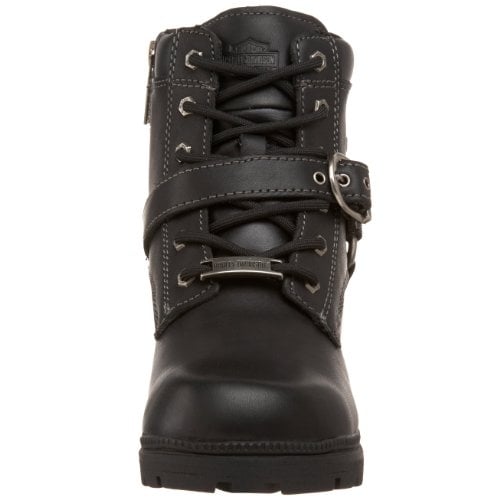 HARLEY-DAVIDSON FOOTWEAR Womens Tegan Ankle Boot BLACK Image 3