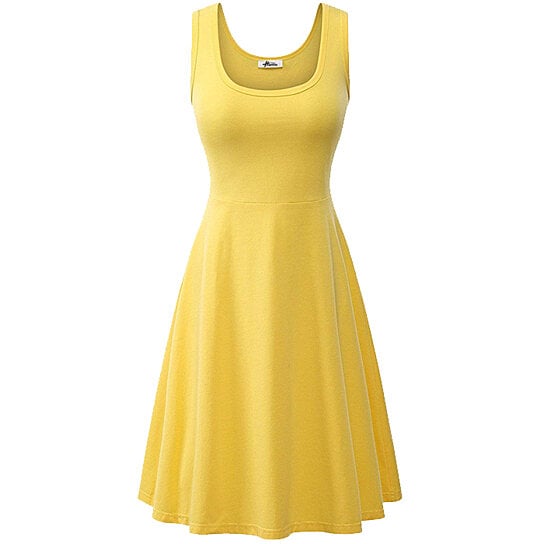 Fit and Flare A-Line Tank Dress Multiple Colors S-2x Image 3