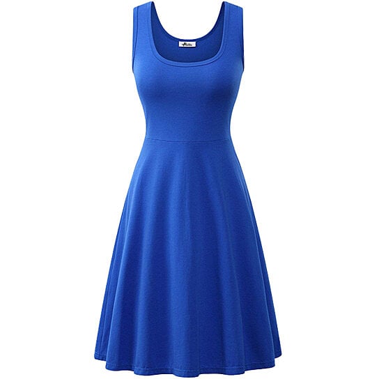 Fit and Flare A-Line Tank Dress Multiple Colors S-2x Image 1