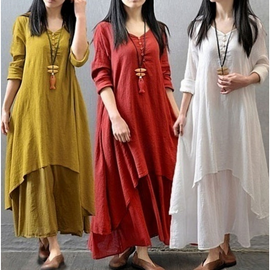 Womens Maxi Tunic Dress Image 1