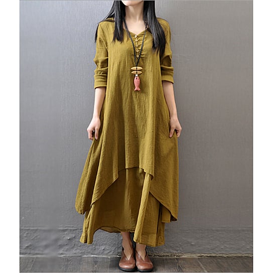 Womens Maxi Tunic Dress Image 3