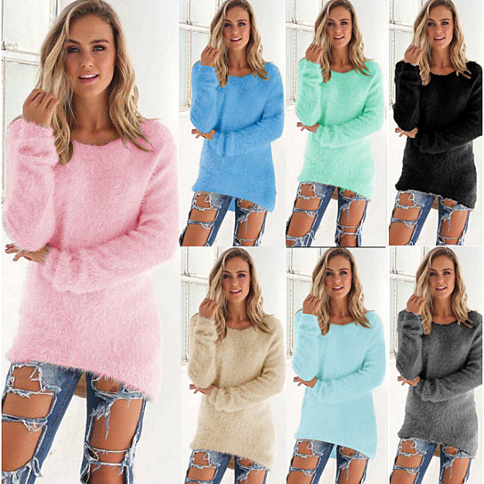 Solid Color Womens Sweater Image 1