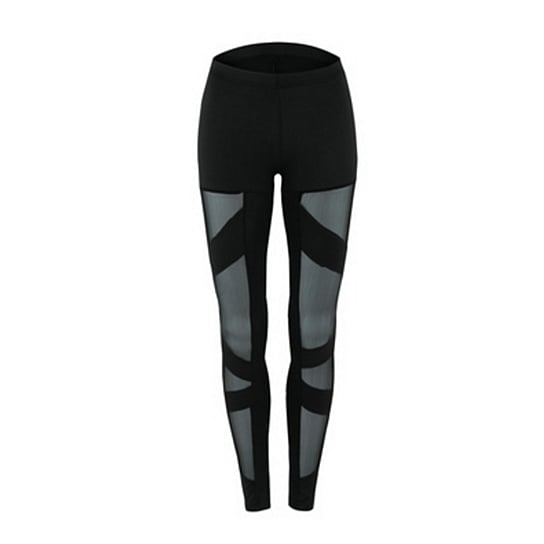 Women Sexy Slim Mesh Stretch Skinny Active Yoga Leggins Pants Image 2