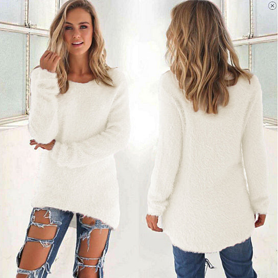 Solid Color Womens Sweater Image 2