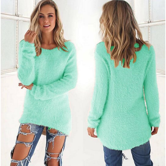 Solid Color Womens Sweater Image 1