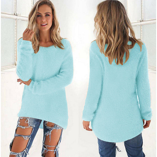 Solid Color Womens Sweater Image 8