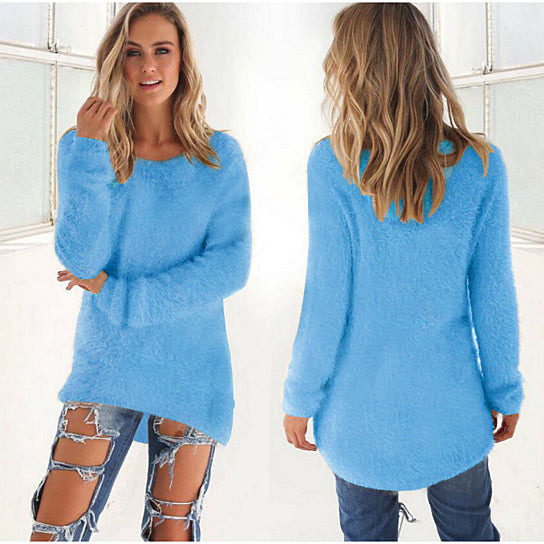 Solid Color Womens Sweater Image 9