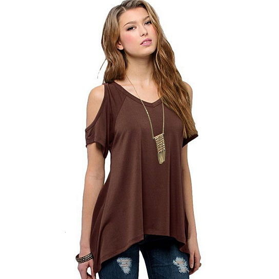 Fish Tail Irregular Hem T-shirt Image 4