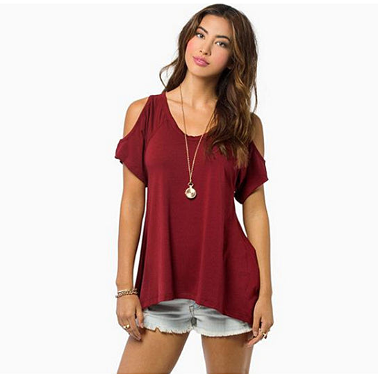 Fish Tail Irregular Hem T-shirt Image 6