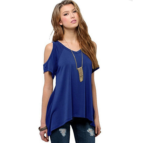 Fish Tail Irregular Hem T-shirt Image 7