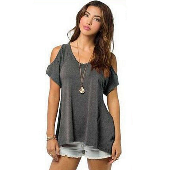 Fish Tail Irregular Hem T-shirt Image 8