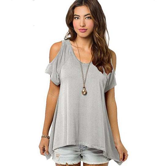 Fish Tail Irregular Hem T-shirt Image 9