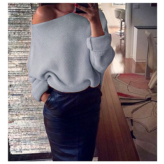 Off-Shoulder Sweater Image 3