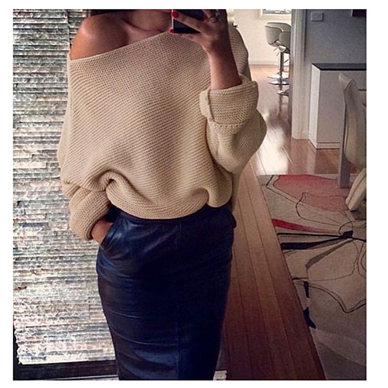 Off-Shoulder Sweater Image 6