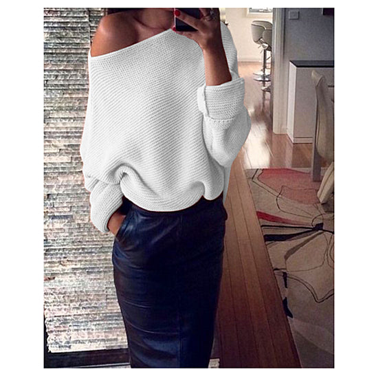 Off-Shoulder Sweater Image 7