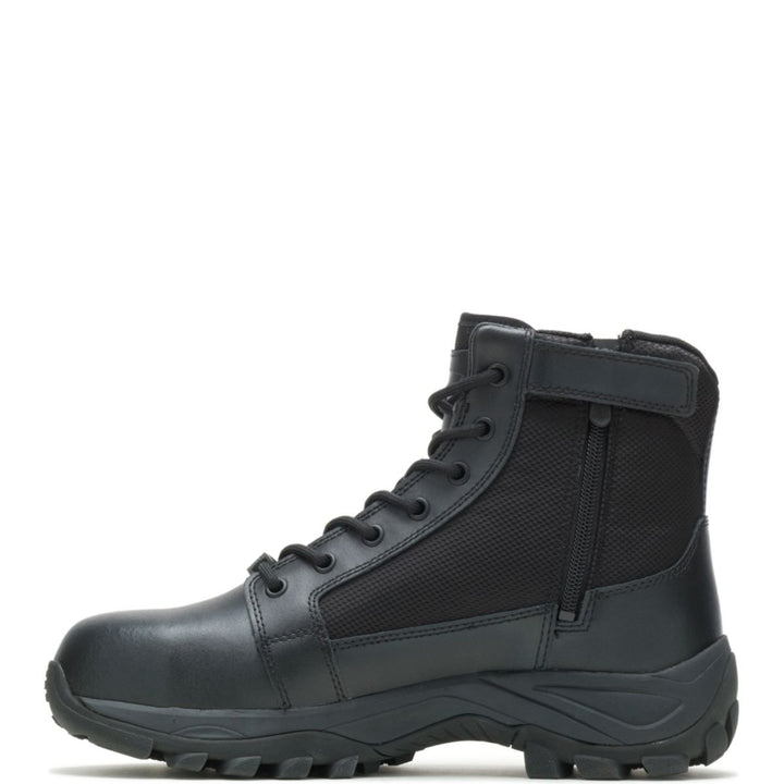 Bates Mens Fuse Zip 6-Inch Side Zip Steel Toe Work Boot Black - E06505 BLACK Image 3