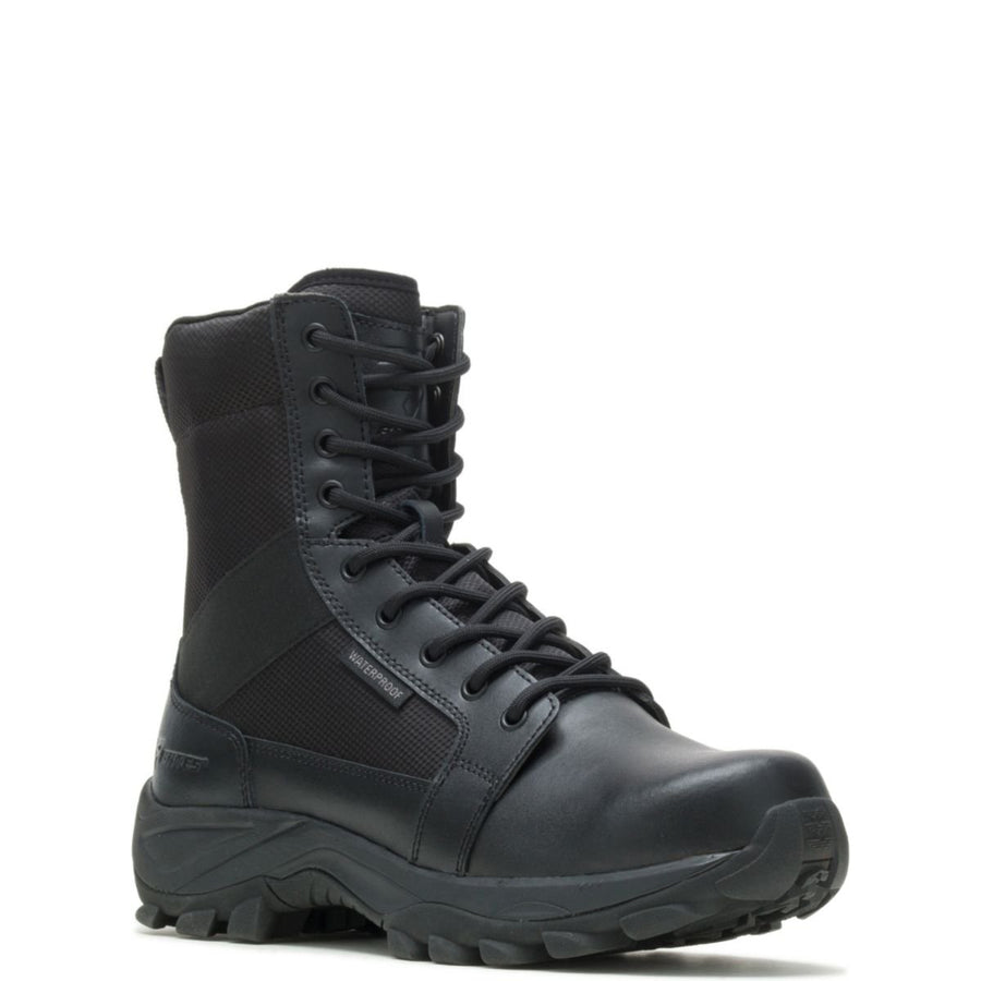 Bates Mens Fuse 8-inch Side Zip Waterproof Boot Black - E06508 BLACK Image 1