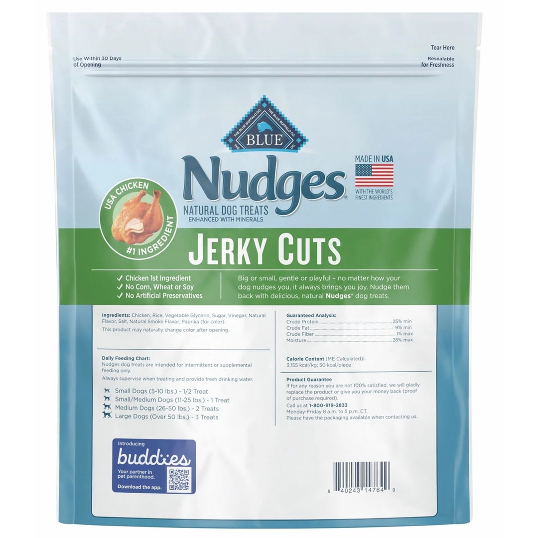 Blue Buffalo Nudges Natural Jerky Cut Dog TreatsChicken Flavored (40 Ounce) Image 2