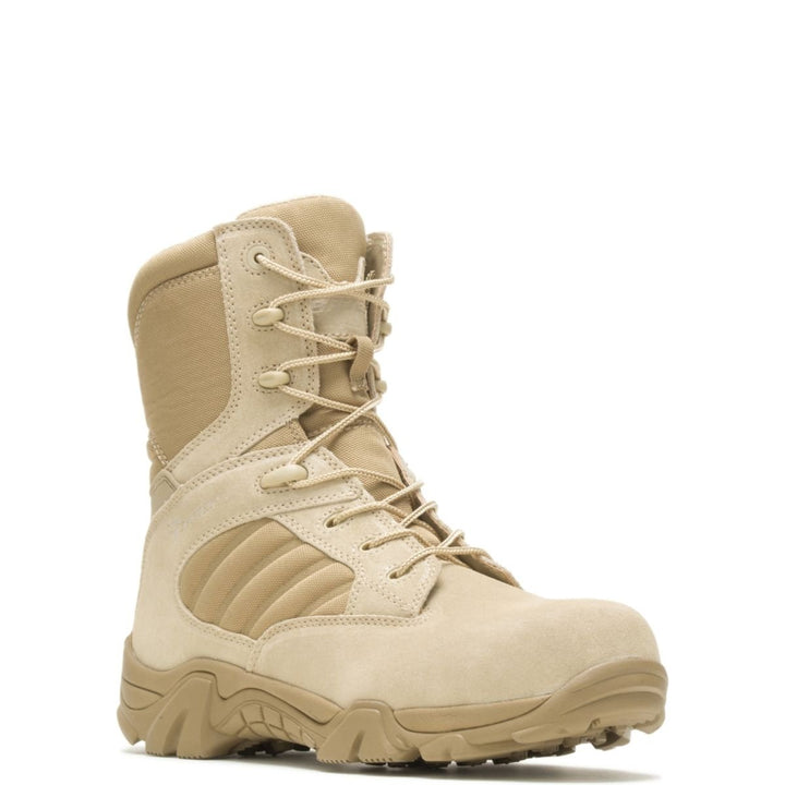 Bates Mens GX-8 Composite Toe Side-Zip Work Boot Desert Tan - E02276 Desert Tan Image 1