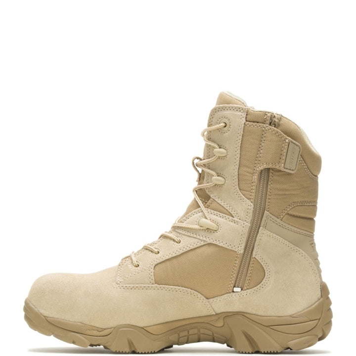 Bates Mens GX-8 Composite Toe Side-Zip Work Boot Desert Tan - E02276  Desert Tan Image 3