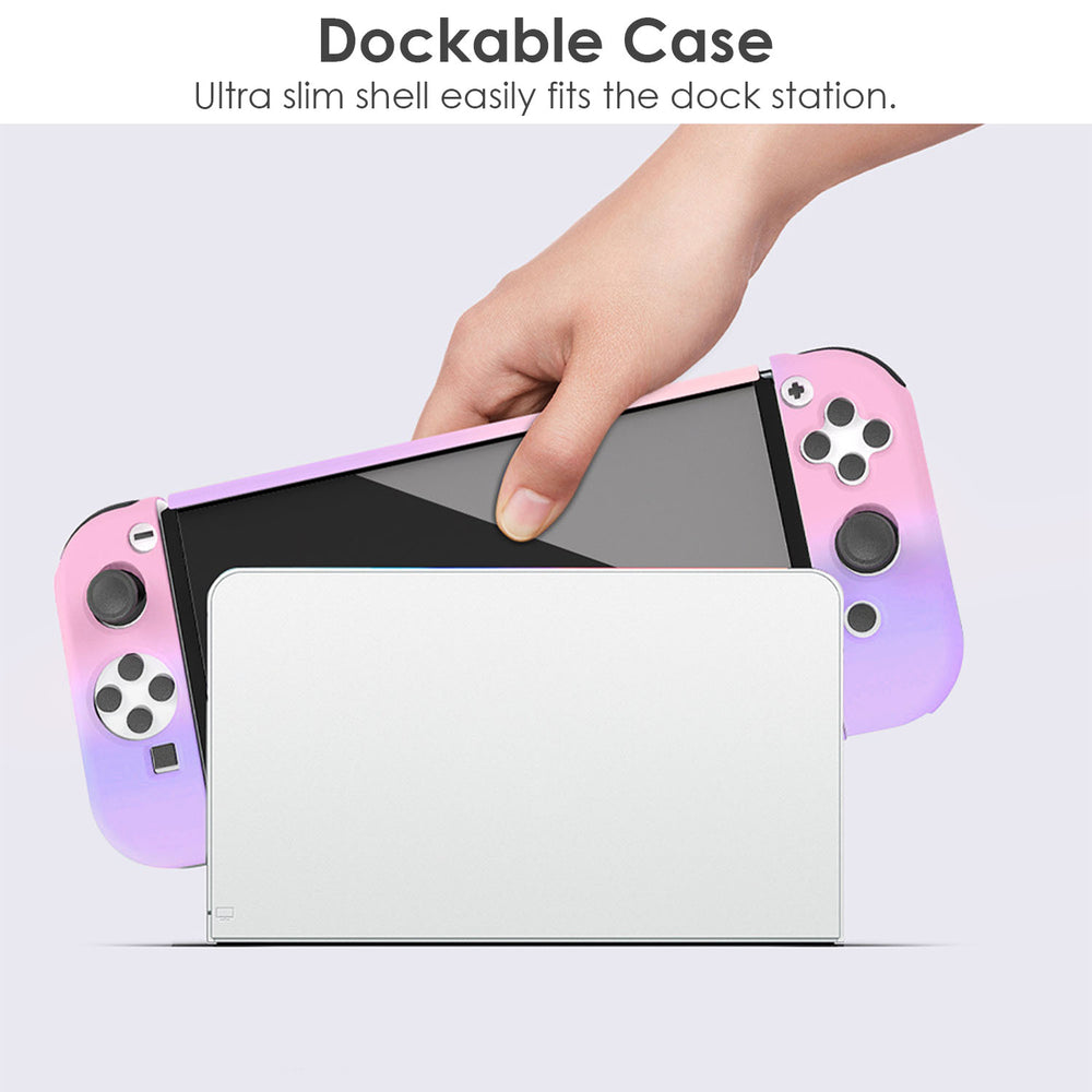 Protective Shell Cover Hard Dockable Case Fit For Nintendo Switch OLED Joy Con Shell Image 2