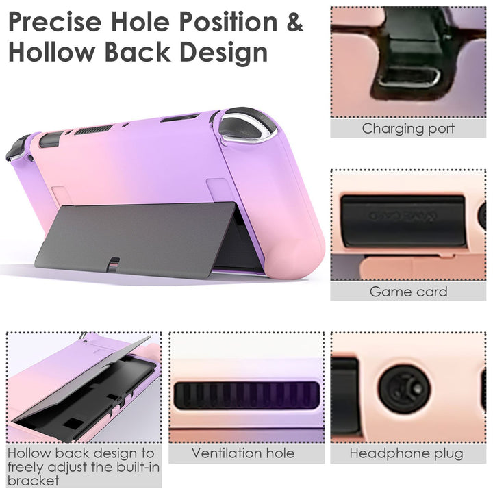 Protective Shell Cover Hard Dockable Case Fit For Nintendo Switch OLED Joy Con Shell Image 4