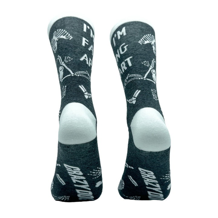 Mens Im Falling Apart Socks Funny Spooky Halloween Skeleton Bones Joke Footwear Image 6