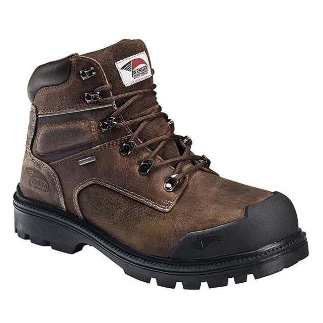 FSI FOOTWEAR SPECIALTIES INTERNATIONAL NAUTILUS Avenger Men's 6-inch Steel Toe Waterproof High Heat Work Boots Brown - Image 1