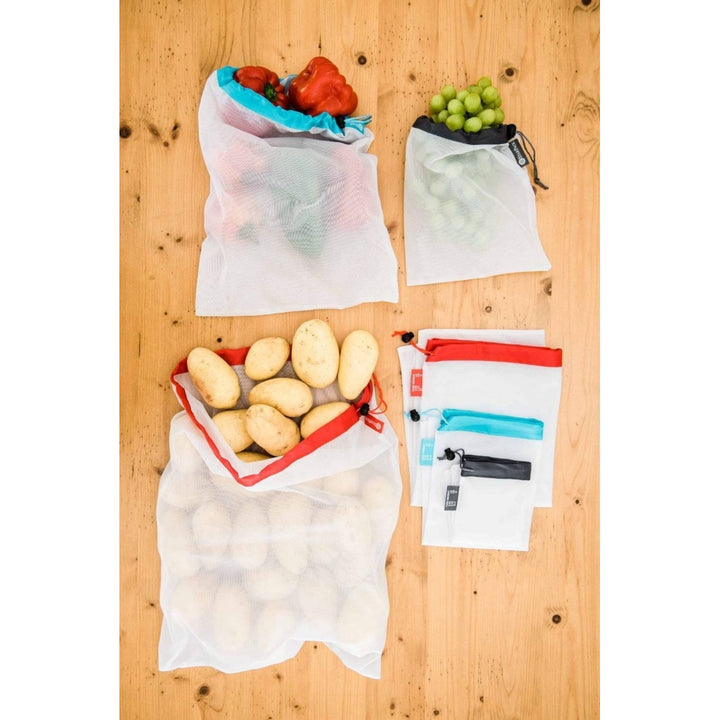 StarPack Reusable Produce Eco Friendly Mesh Bags with Storage Pouch 10 pack Image 4