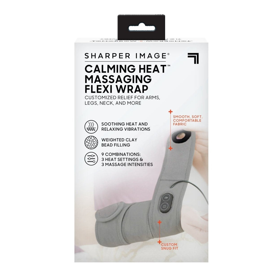 Sharper Image Calming Heat Massaging Flexi WrapGrey Image 1