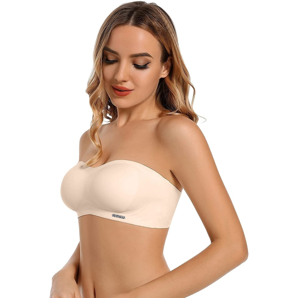 Strapless Bra for Woman Invisible Tops Seamless Breathable Wirefree Non-Slip Silicone Bandeau Bra Female Lingerie Image 2