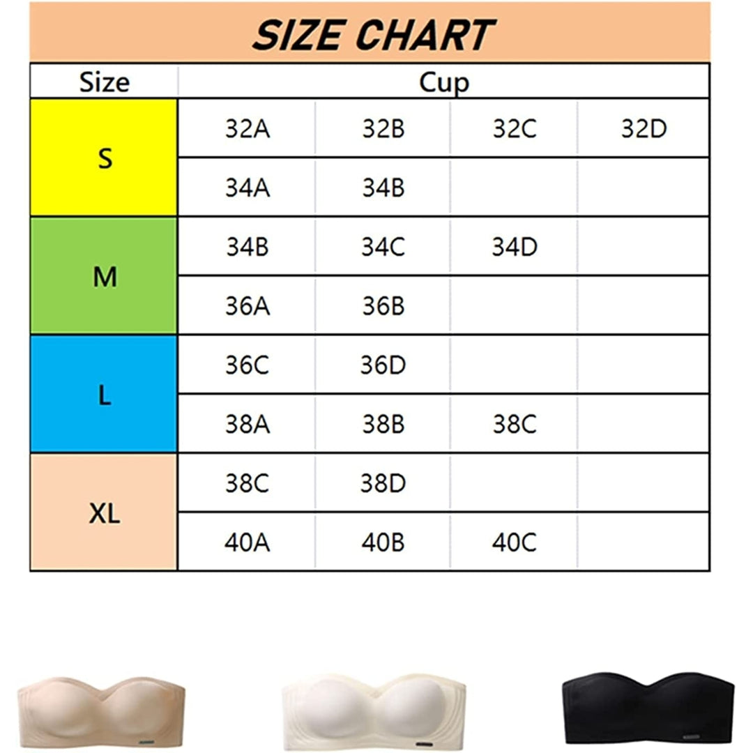 Strapless Bra for Woman Invisible Tops Seamless Breathable Wirefree Non-Slip Silicone Bandeau Bra Female Lingerie Image 7