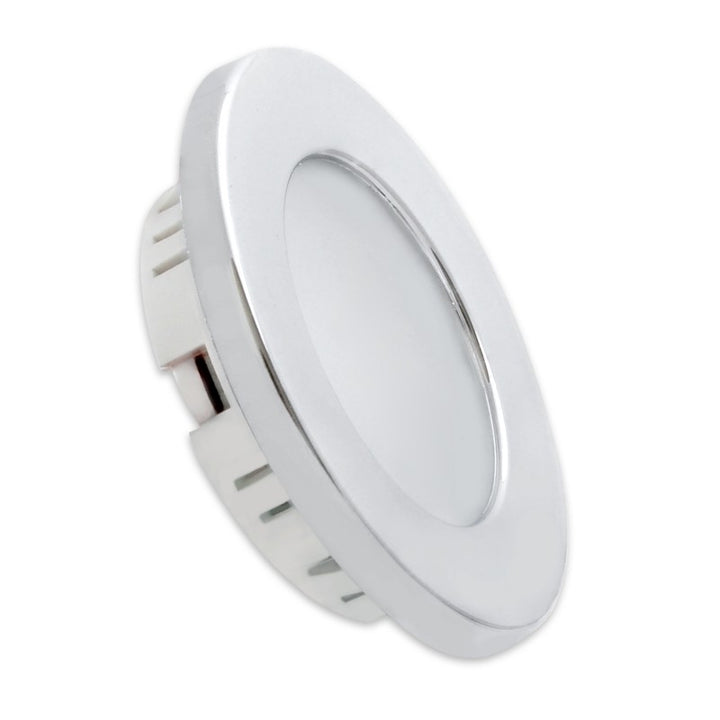 12V LED Recessed Ceiling Light For Rv Cabinet Chrome Shell Warm White X6 Image 3