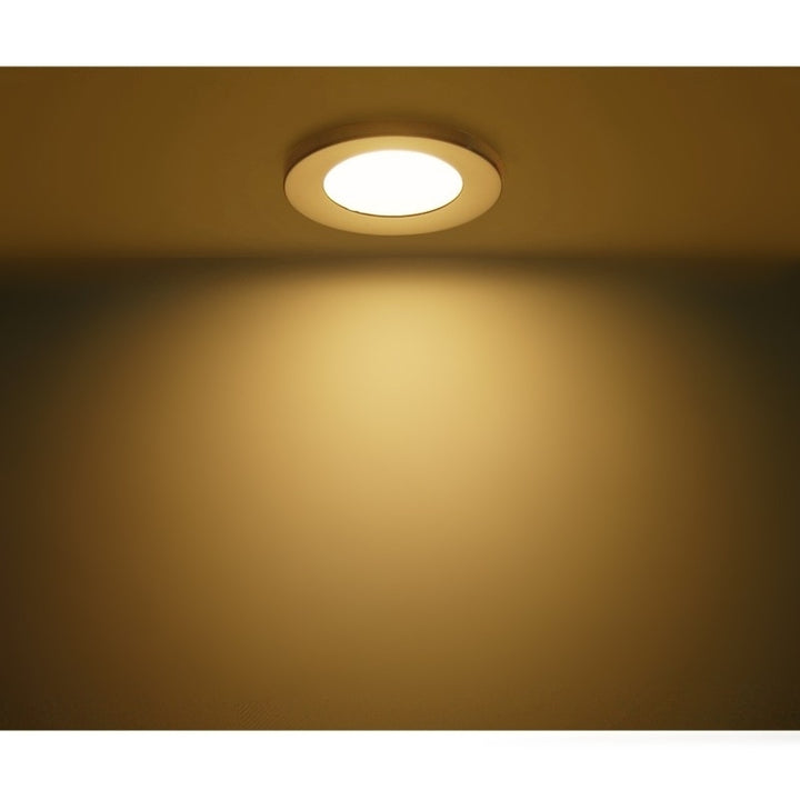 12V LED Recessed Ceiling Light For Rv Cabinet Chrome Shell Warm White X6 Image 4