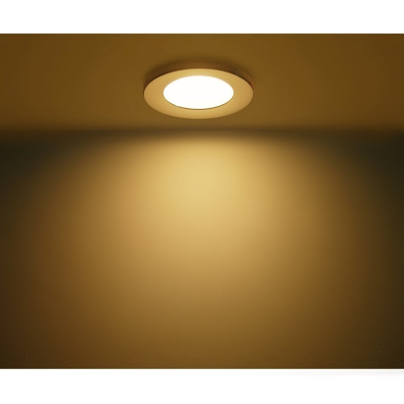 12V LED Recessed Ceiling Light For Rv Cabinet White Shell Warm White X6 Image 4