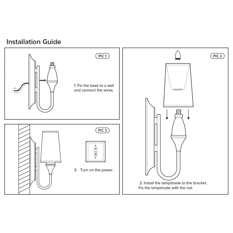 Interior LED Decorative Wall Sconce Light For Caravan Brown shade Image 4