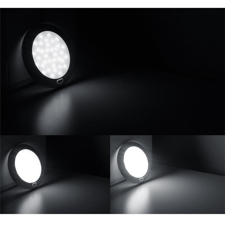12V 5Inch LED Panel Ceiling Light Fixture For Rv Cool White Memory Function Image 2
