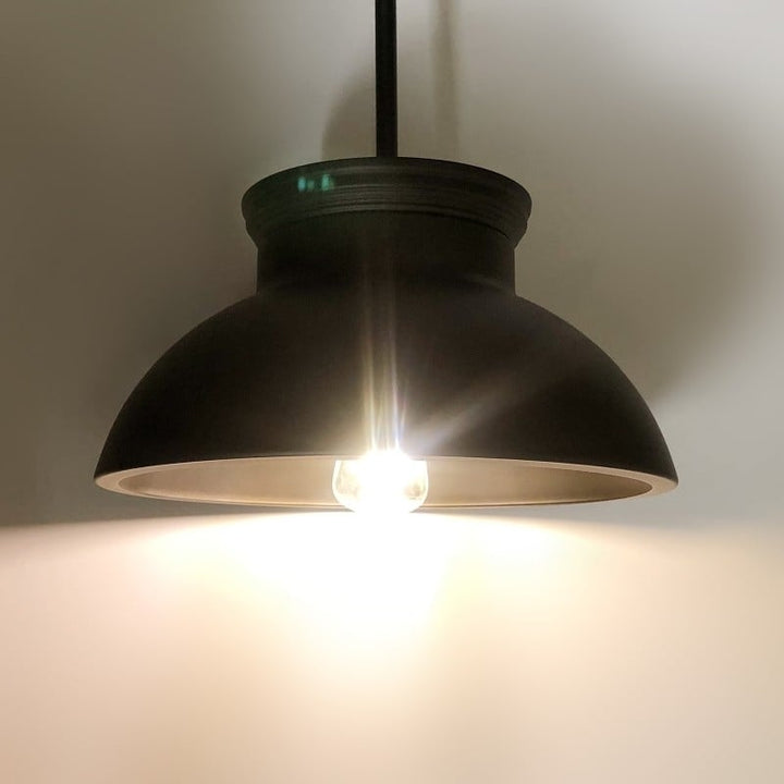 12V Vintage LED Dinette Pendant Light Fixture Matte Black for RV Trailer Kitchen Image 4