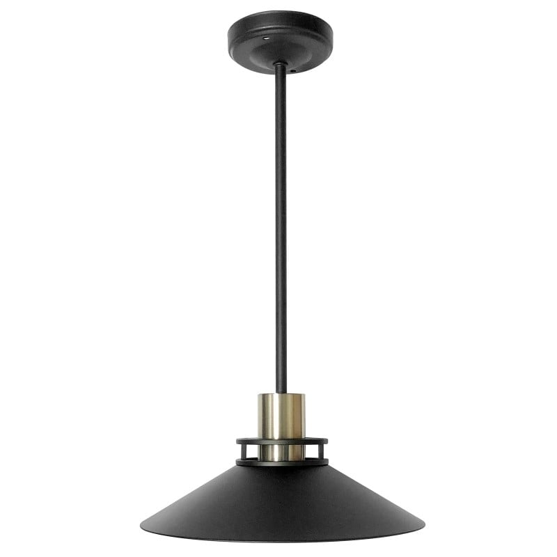 12V Retro Matte Black RV Dinette Pendant Light Fixture with LED Edison Bulb Image 3