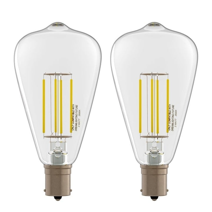 Dream Lighting LED Vintage Edison Bulb Neutral White 3500K Pack of 2 Image 1