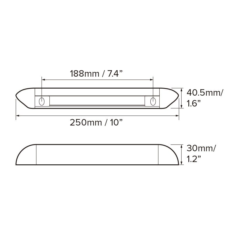 LED 12V Amber Exterior Awning Lights Waterproof for RV PC Lens Downcast Illumination Image 4